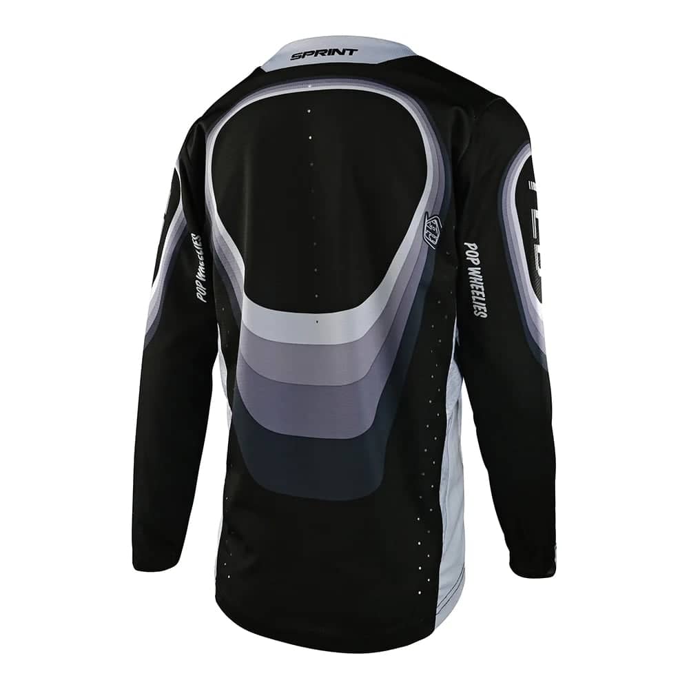 Troy Lee Designs Youth Sprint Jersey in Reverb Black - Image 4 of 4
