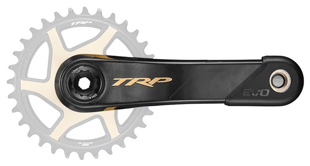 Trp | Evo Carbon Cranks | Black/gold | 165Mm