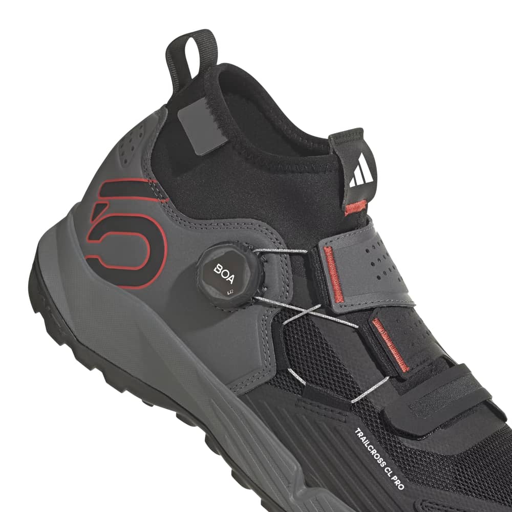 FIVE TEN TRAILCROSS PRO CLIP-IN SHOES in Grey Five/Core Black/Red - Image 9 of 9