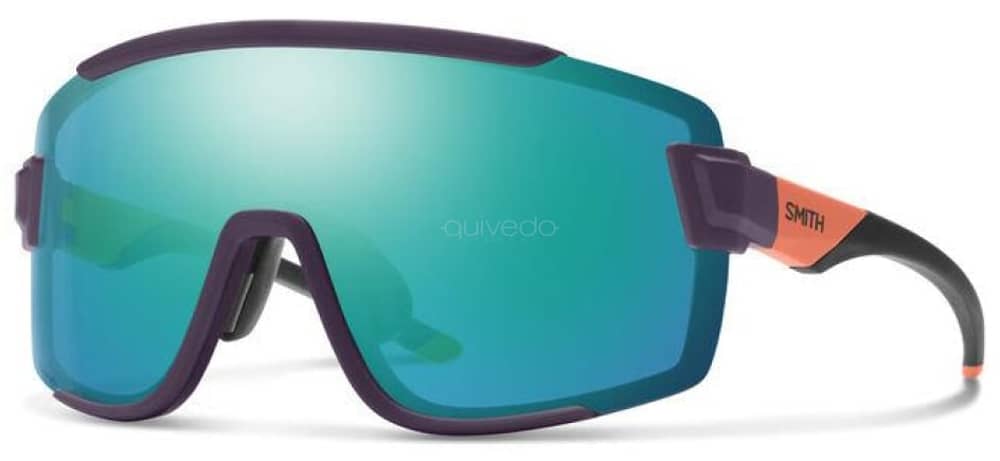 Smith Wildcat Cycling Sunglasses in Matte Purple Cinder/Hi Viz ChromaPop Opal Mirror - Image 1 of 1