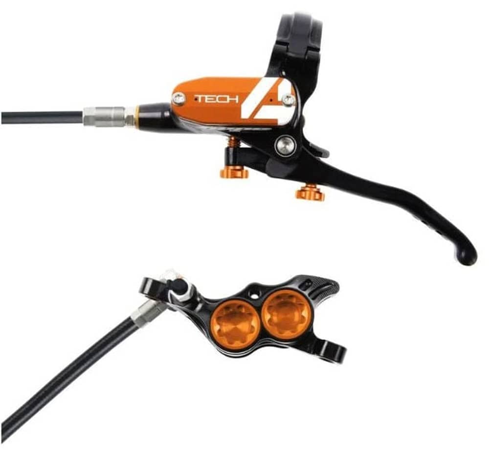 HOPE Tech 4 E4 Disc Brake in Black/Orange - Image 1 of 1