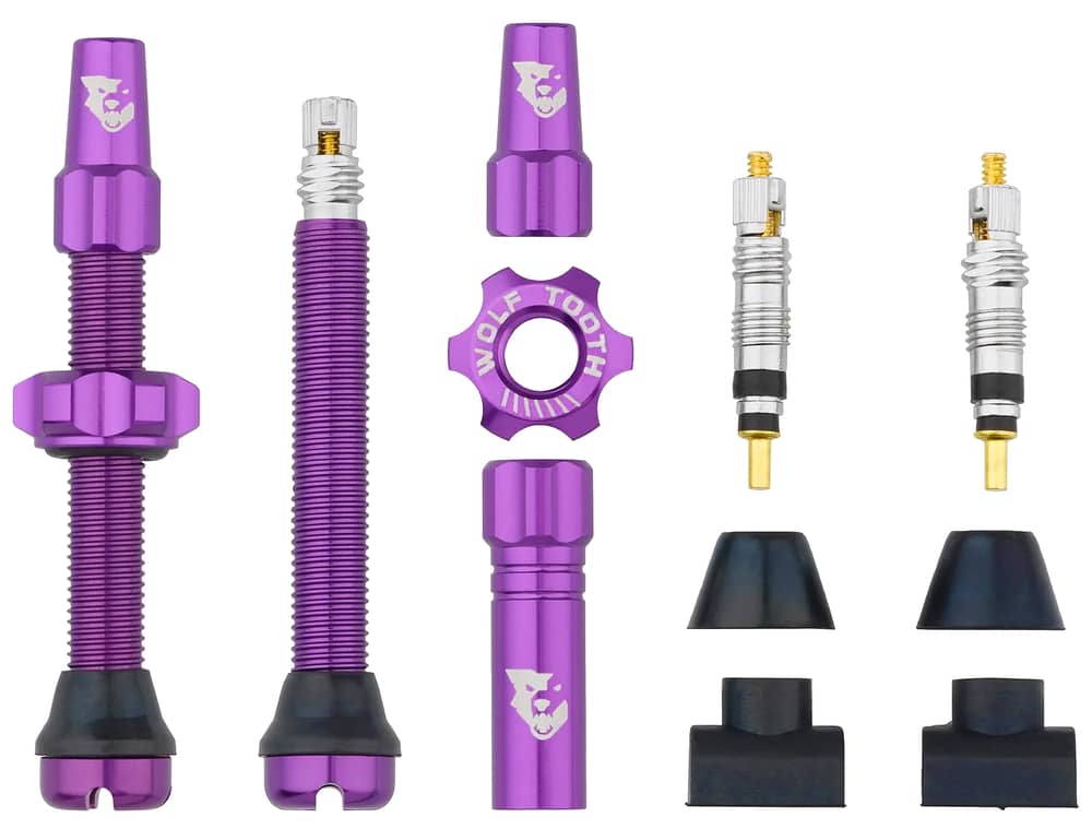 Wolf Tooth Components | Tubeless Valve Stems 44Mm Purple | Rubber