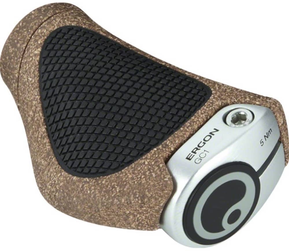 Ergon | Gc1 Biokork Grips Black/tan Rohloff/nexus | Rubber