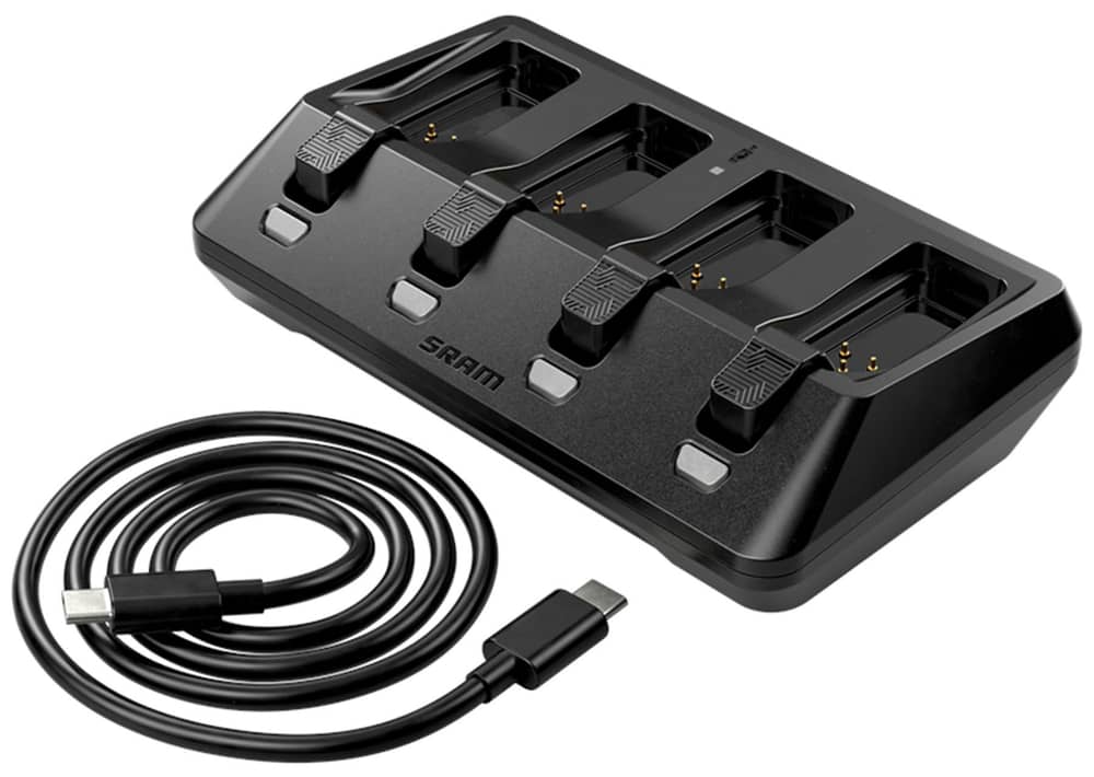 SRAM AXS BATTERY BASE CHARGER 4-PORTS (INCLUDING USB-C CORD) in Black - Image 2 of 2