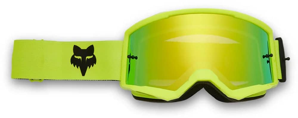 Fox Main Mirrored Lens Goggles in Flo Yellow - Image 1 of 2