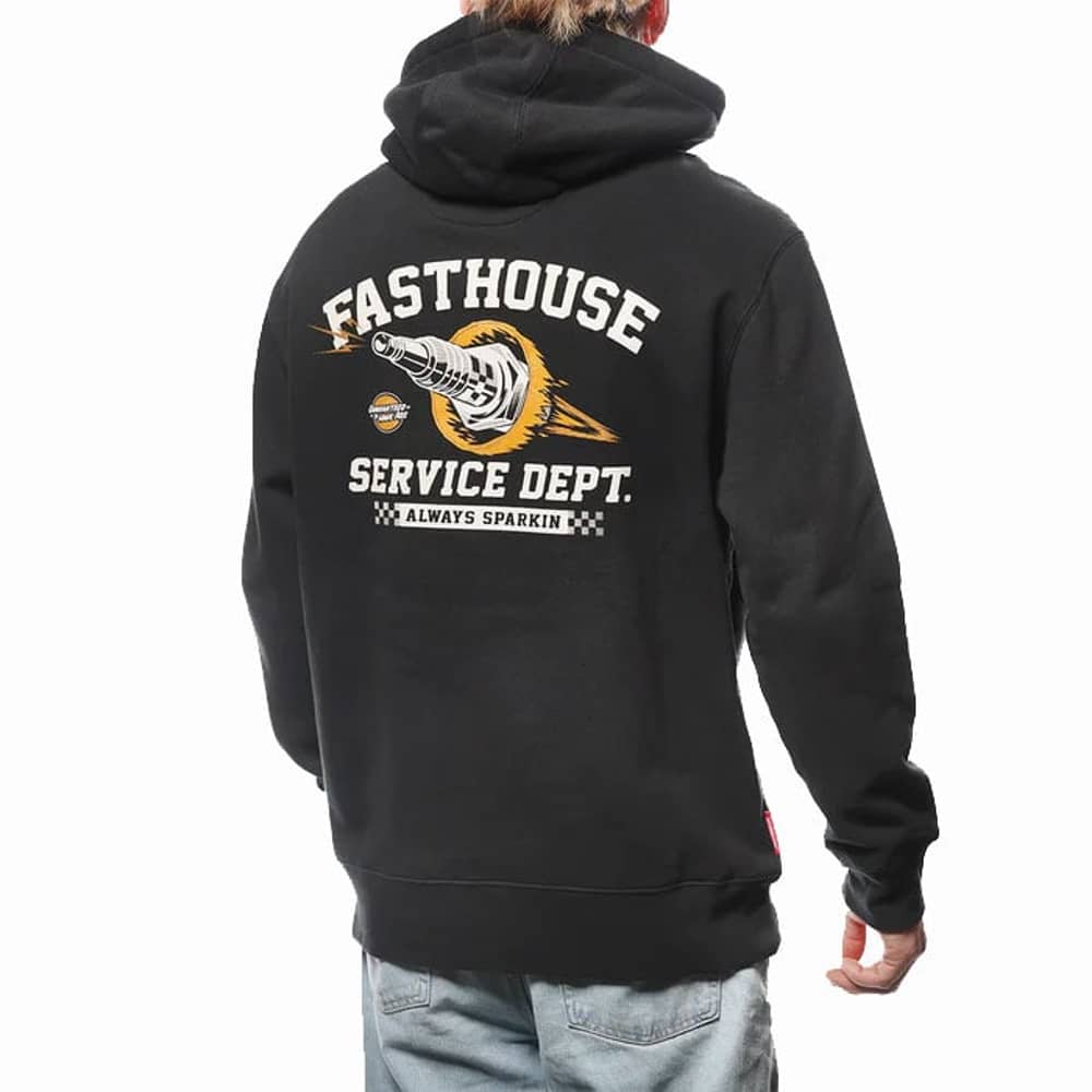 Fasthouse Ignite Hooded Pullover in Black - Image 4 of 4
