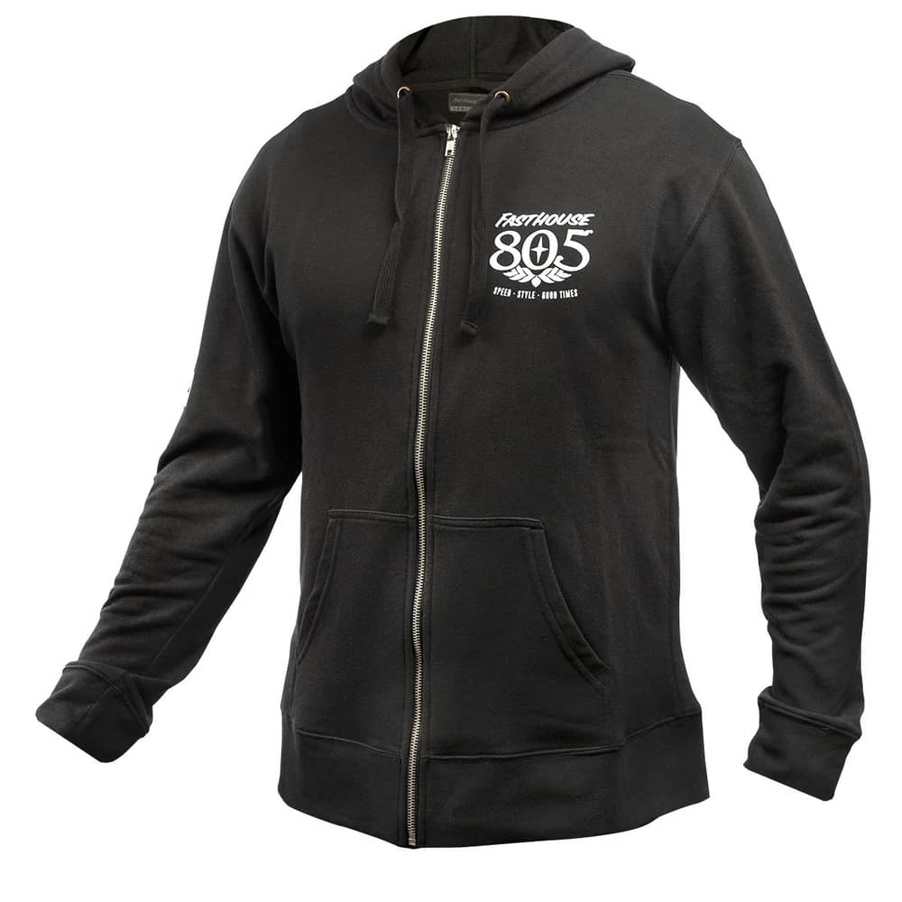 Fasthouse 805 FH OG Hooded Zip Up in Black - Image 1 of 2