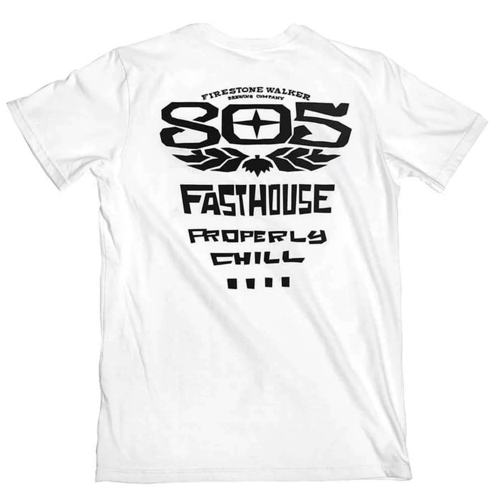 Fasthouse 805 Gravel Midweight SS Tee in White - Image 2 of 4