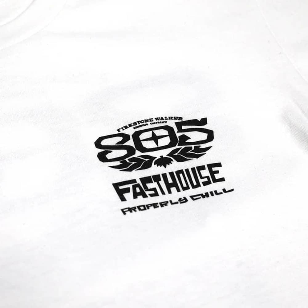 Fasthouse 805 Gravel Midweight SS Tee in White - Image 3 of 4