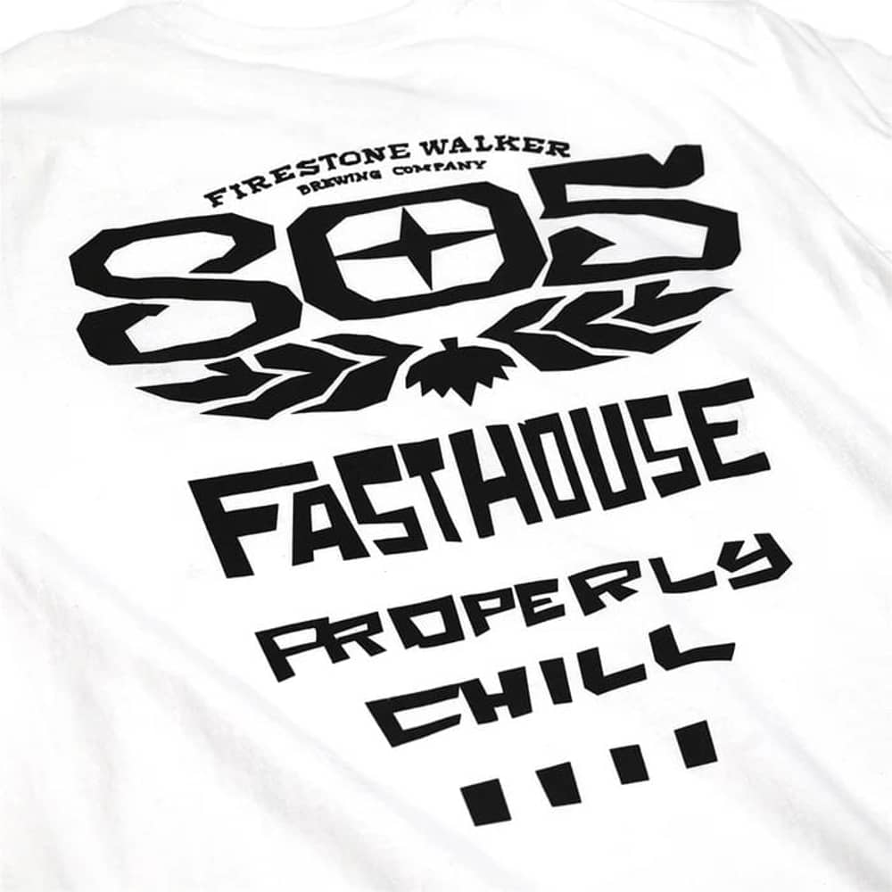 Fasthouse 805 Gravel Midweight SS Tee in White - Image 4 of 4