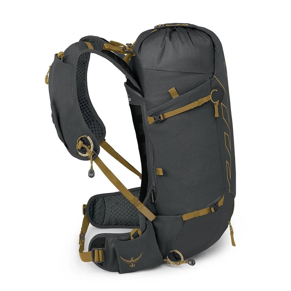 Osprey Talon Velocity 20 Backpack in Dark Charcoal/Tumbleweed Yellow - Image 3 of 3