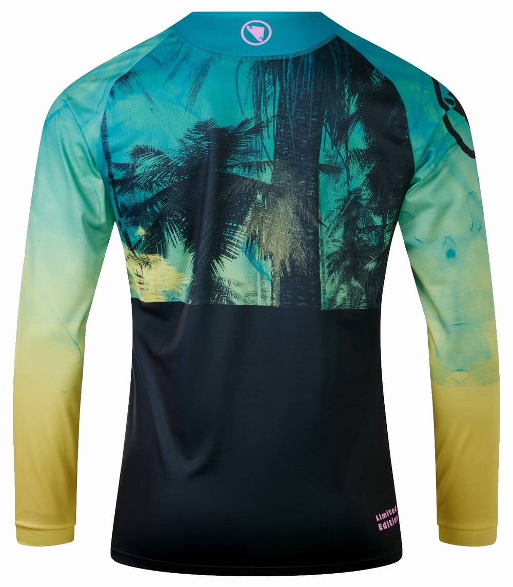 Endura Tropical L/S Print LTD in Atlantic - Image 2 of 2