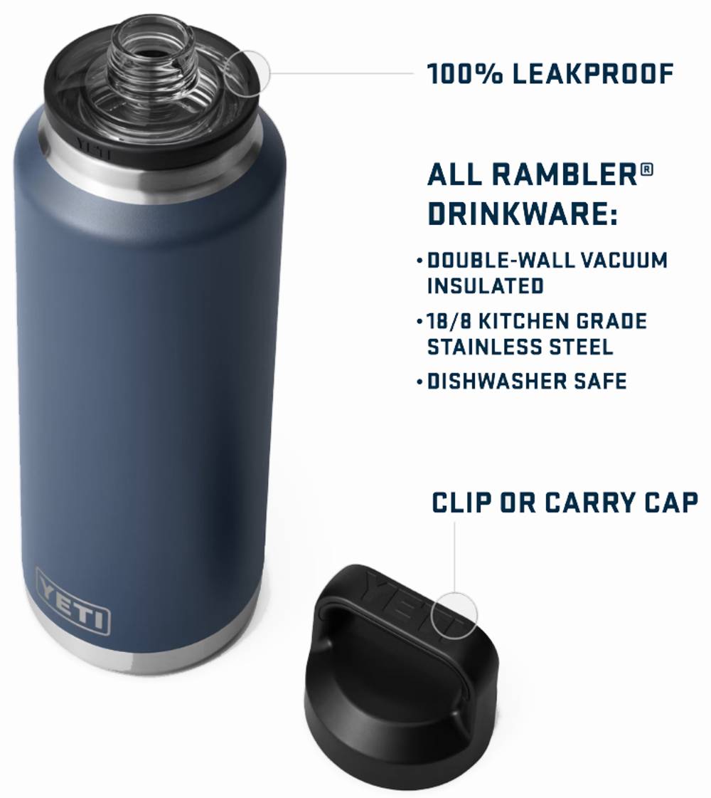 Yeti Rambler 36 oz Bottle - Chug Cap in Rescue Red - Image 2 of 2