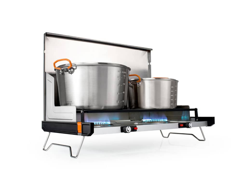 GSI Outdoors Pinnacle Pro 2 Burner Stove in Silver - Image 2 of 7