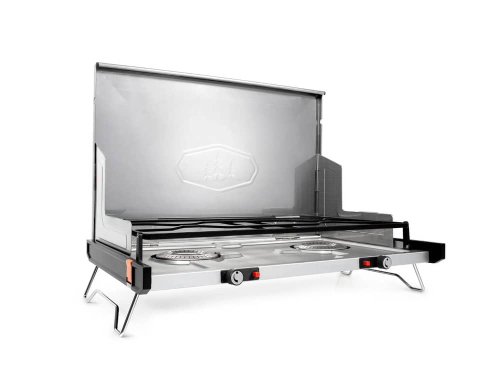 GSI Outdoors Pinnacle Pro 2 Burner Stove in Silver - Image 1 of 7