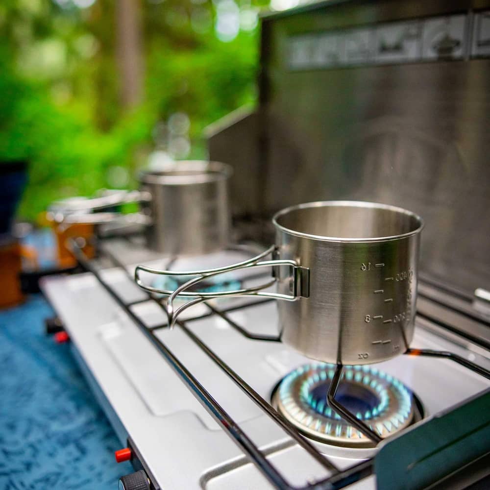 GSI Outdoors Pinnacle Pro 2 Burner Stove in Silver - Image 7 of 7