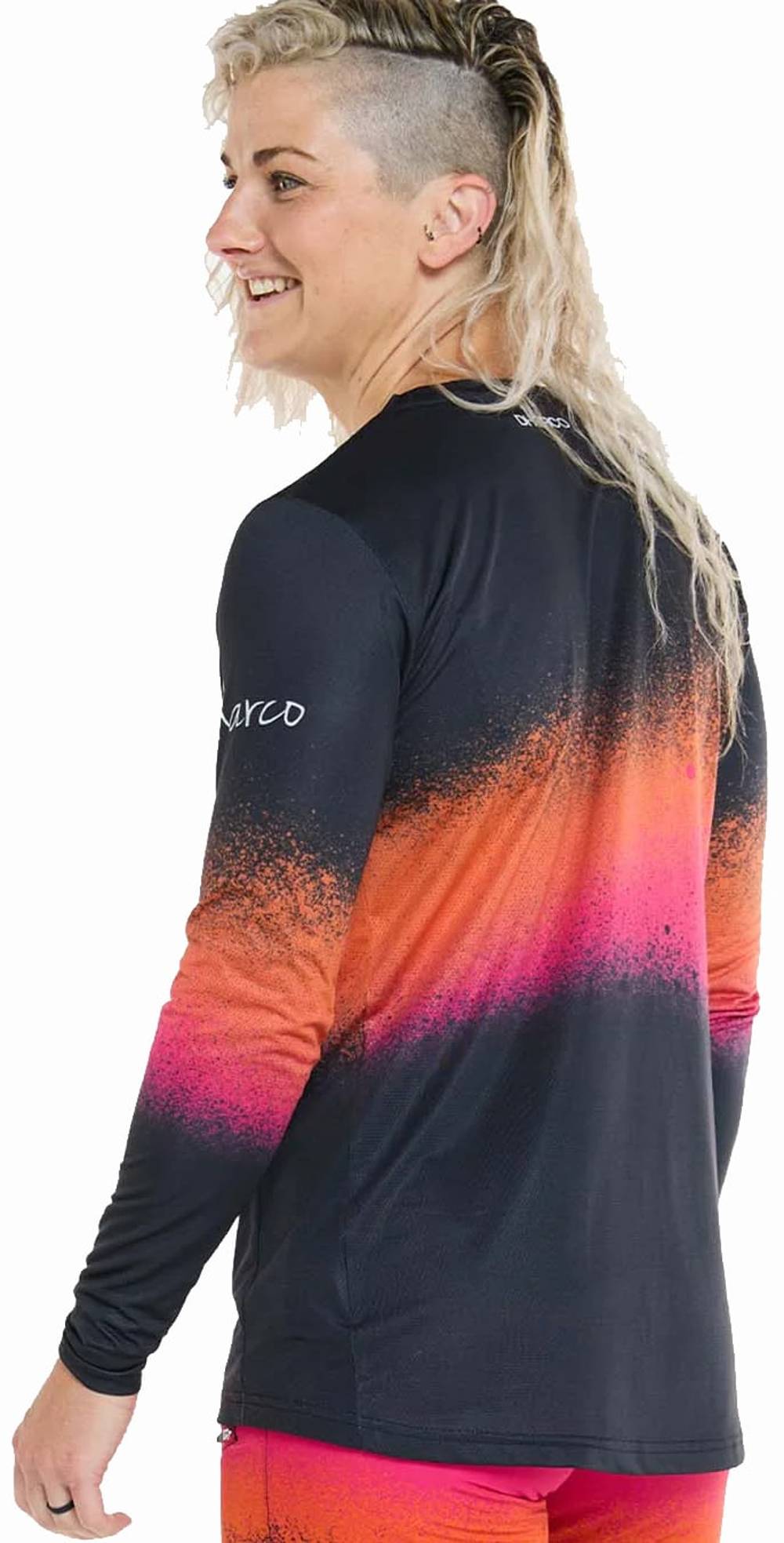 Dharco Womens Race Jersey in Black Snake - Image 2 of 2