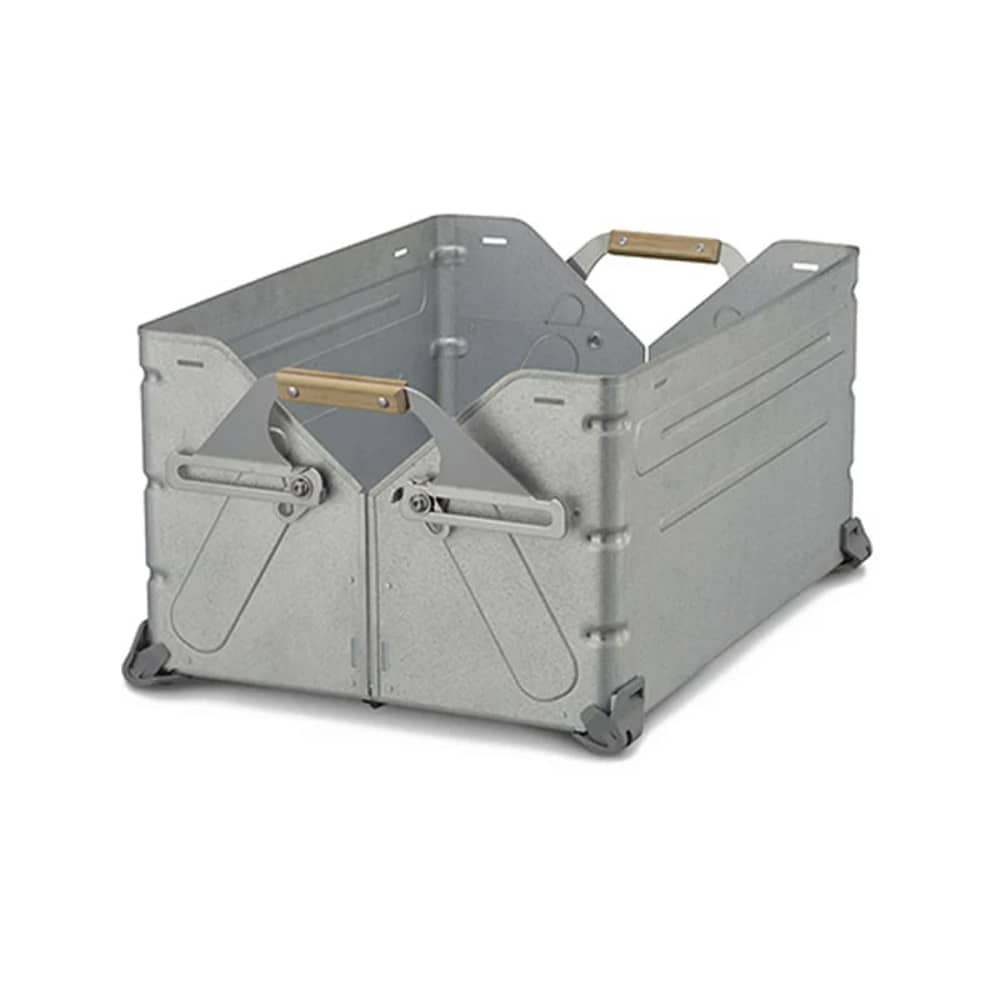 Snow Peak Stacking Shelf Metal Container in Silver - Image 1 of 2