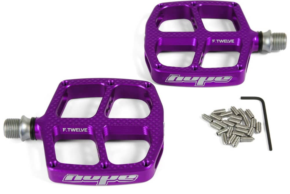 Hope Technology Hope Technology | F12 Kids Flat Pedals Silver | Aluminum