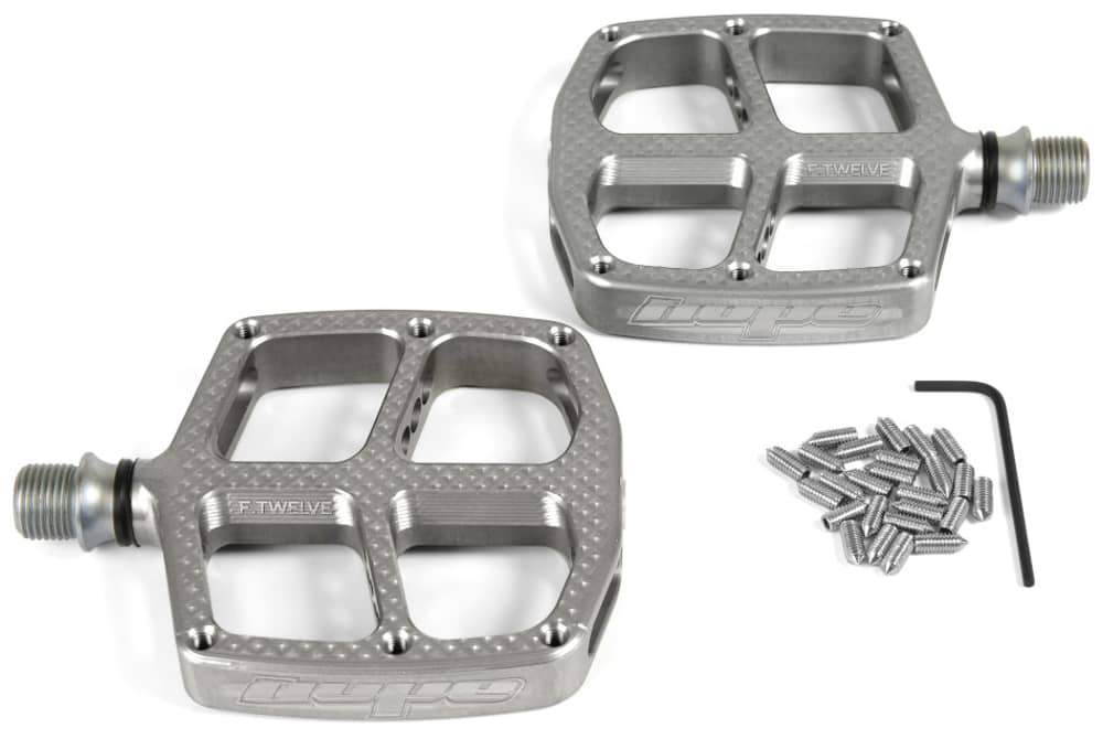 Hope Technology Hope Technology | F12 Kids Flat Pedals Silver | Aluminum