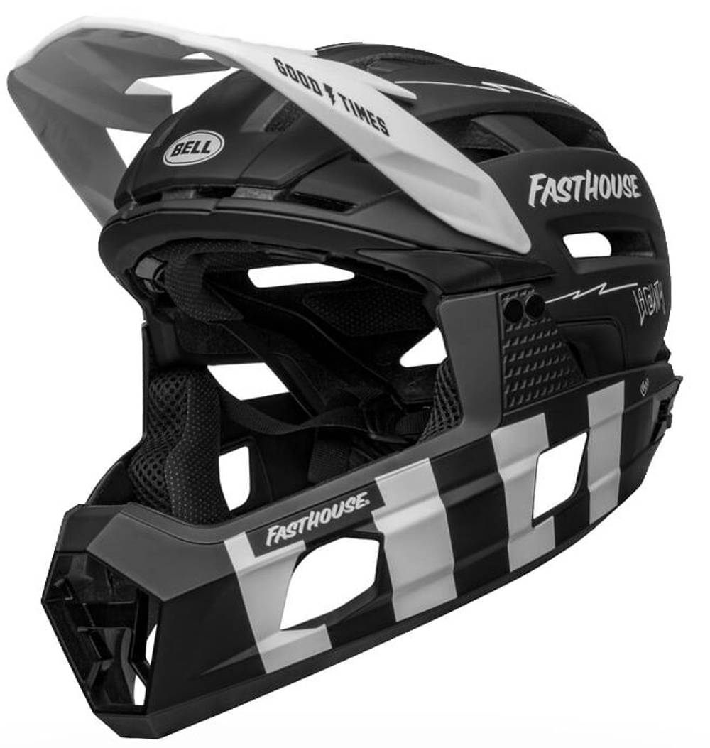 Bell Super Air R Spherical Helmet in Fasthouse Matte Black - Image 2 of 7