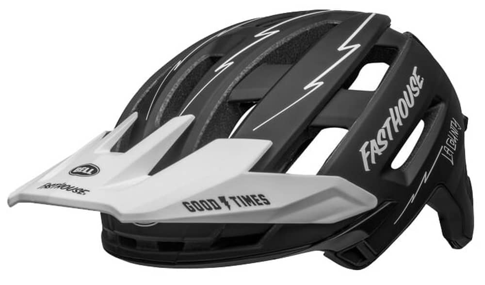 Bell Super Air R Spherical Helmet in Fasthouse Matte Black - Image 4 of 7