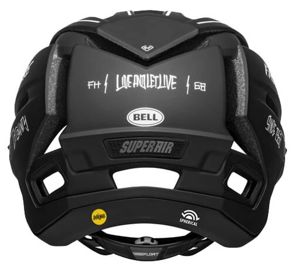 Bell Super Air R Spherical Helmet in Fasthouse Matte Black - Image 6 of 7