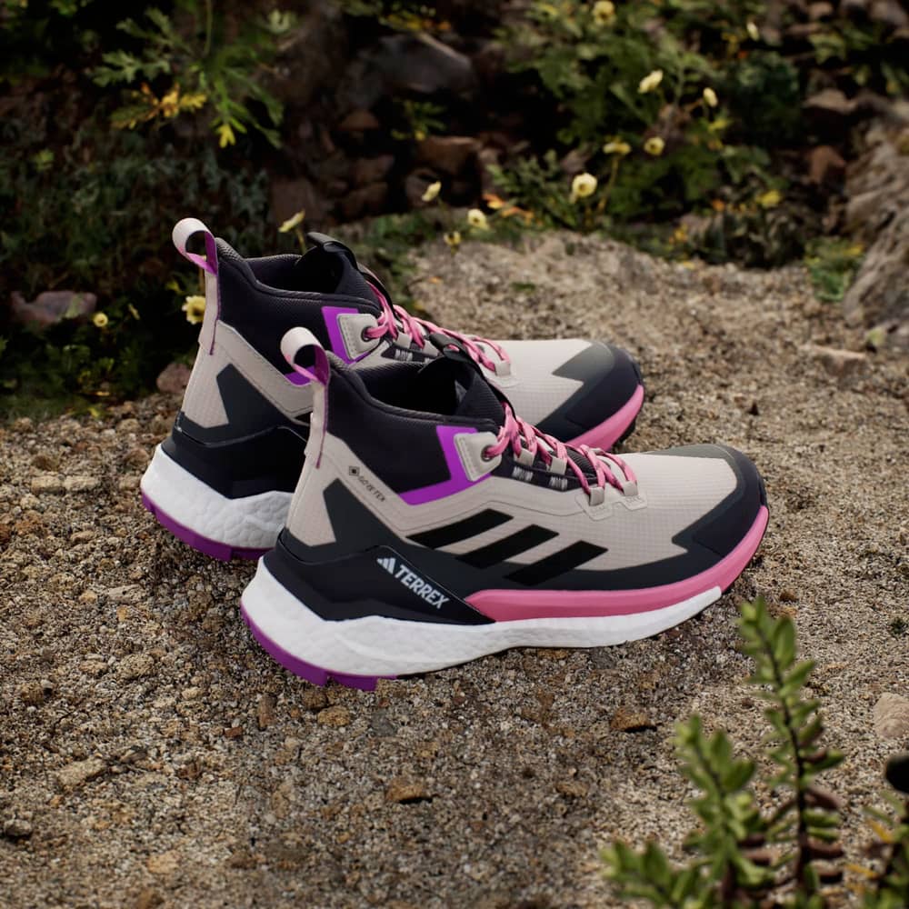 Adidas Terrex Free Hiker 2 Gtx W Shoes in Wonder Beige/Pink Fusion/Aurora Black - Image 3 of 4