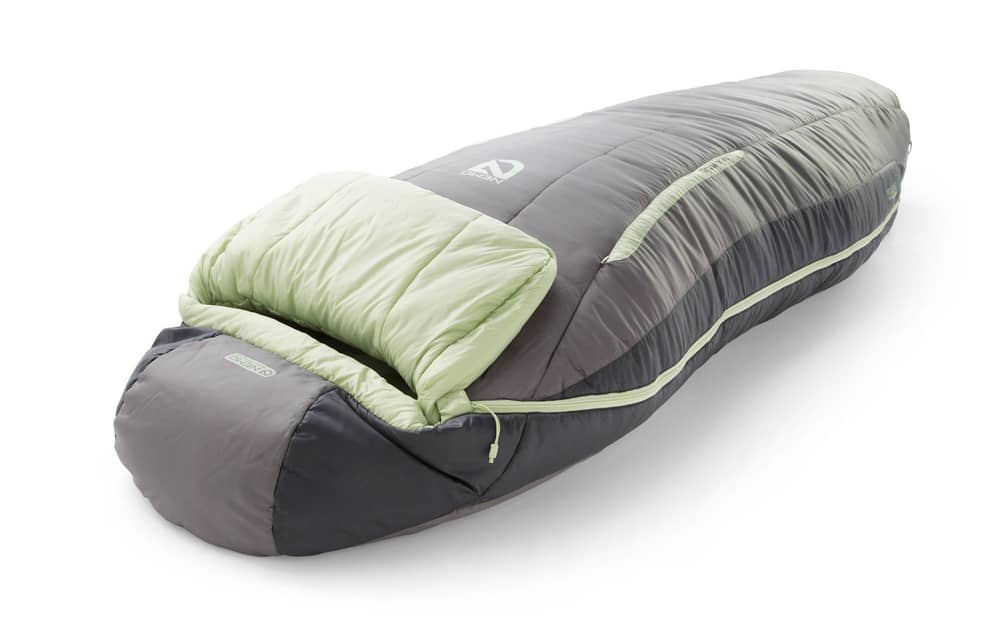 Nemo Forte Womens 35 Sleeping Bag in Plum Gray/Celadon Green - Image 3 of 5