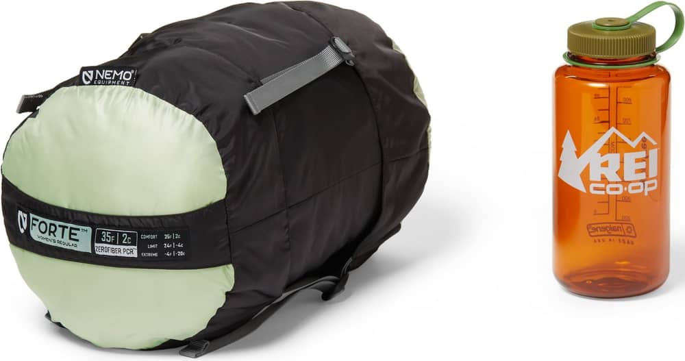 Nemo Forte Womens 35 Sleeping Bag in Plum Gray/Celadon Green - Image 5 of 5