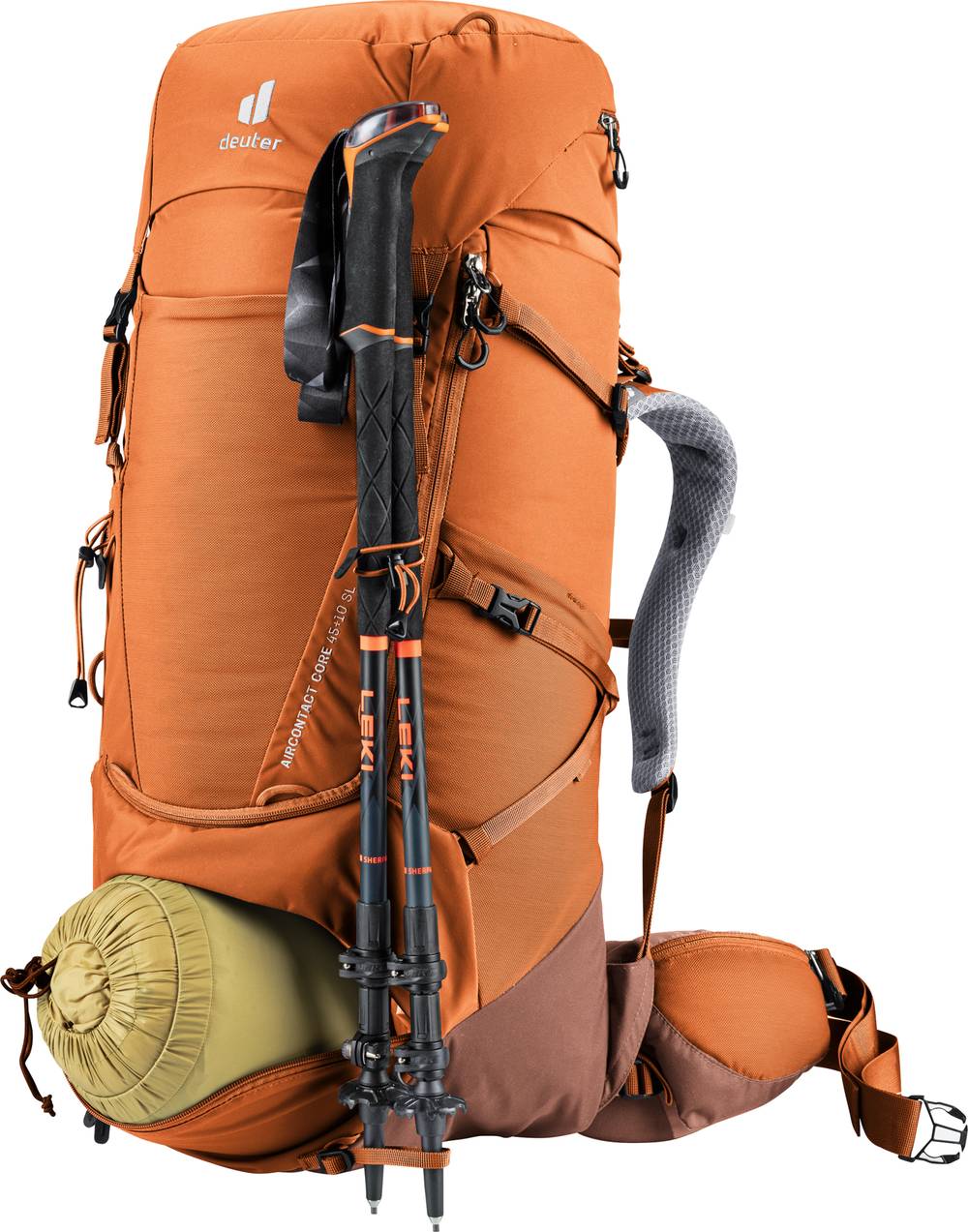 Deuter Aircontact Core 45+10 SL Backpack Women's in Paprika Graphite - Image 8 of 10