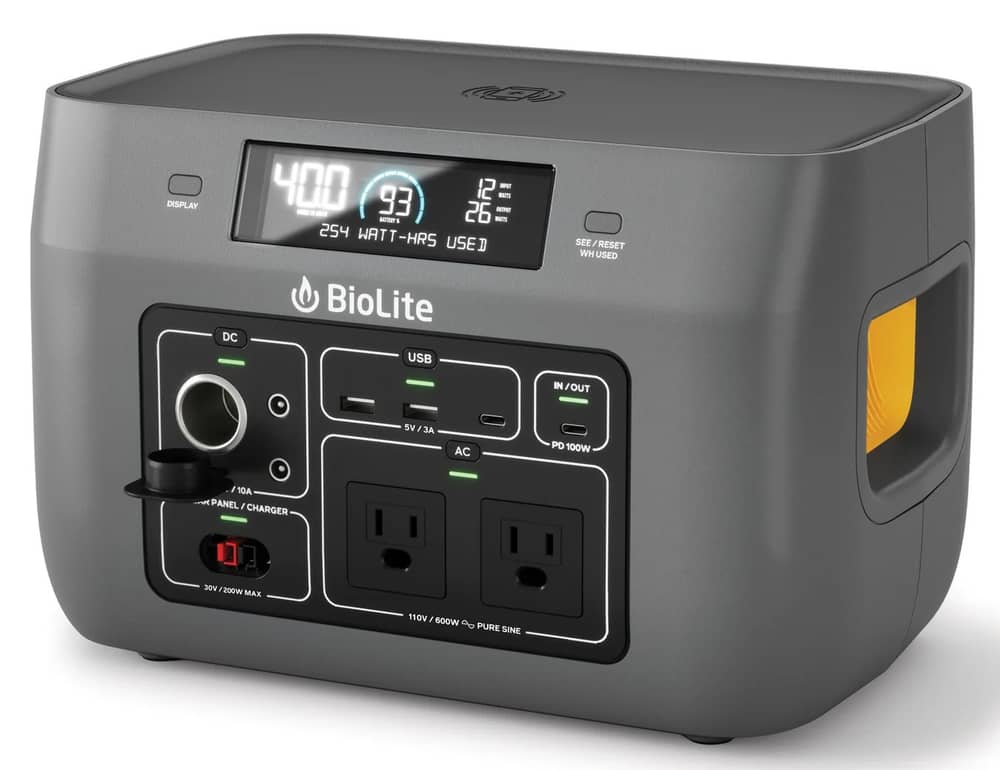 BioLite BaseCharge 600+ Power Station in Grey - Image 2 of 3