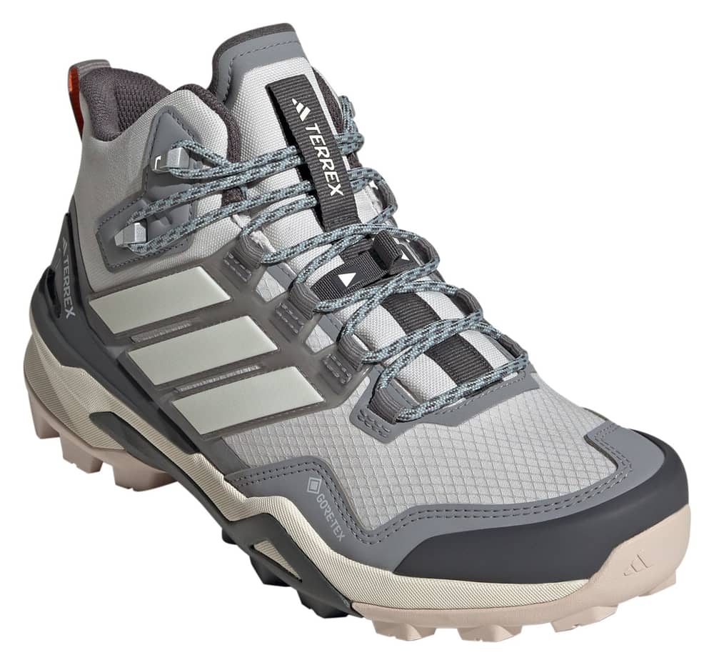 Adidas Terrex Skychaser Mid GORE-TEX Women's Hiking Shoes in Grey One/Off White/Grey Three - Image 2 of 5