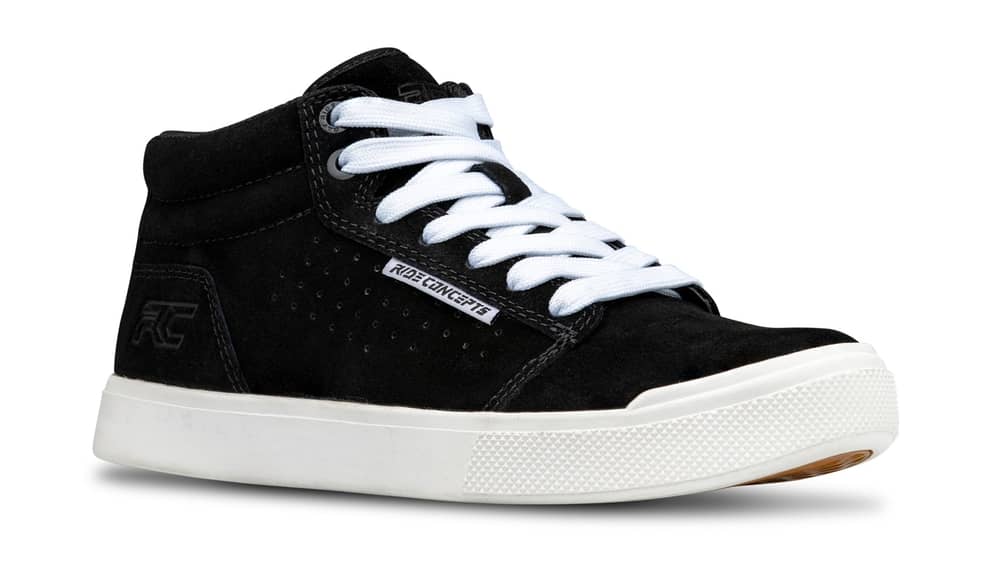 Ride Concepts Youth Vice Mid Shoe in Black/White - Image 3 of 4