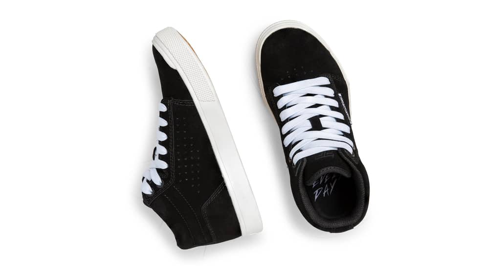 Ride Concepts Youth Vice Mid Shoe in Black/White - Image 4 of 4