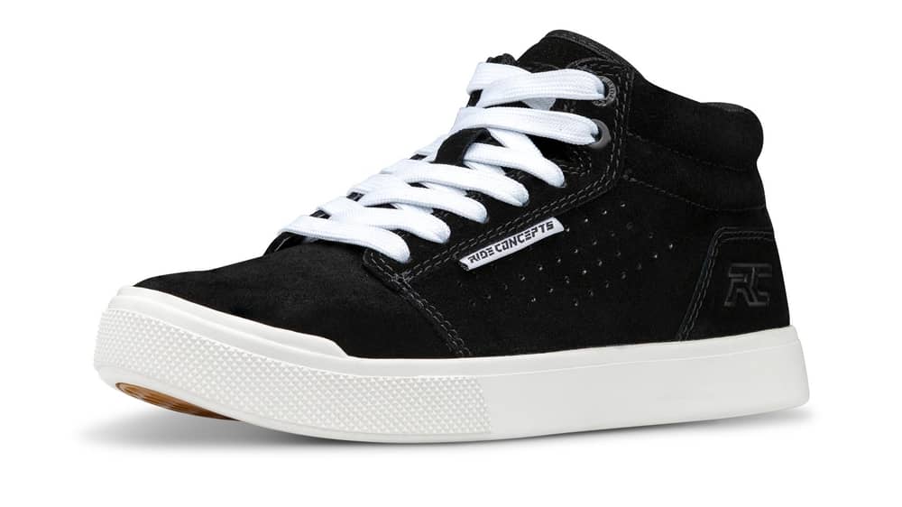 Ride Concepts Youth Vice Mid Shoe in Black/White - Image 2 of 4