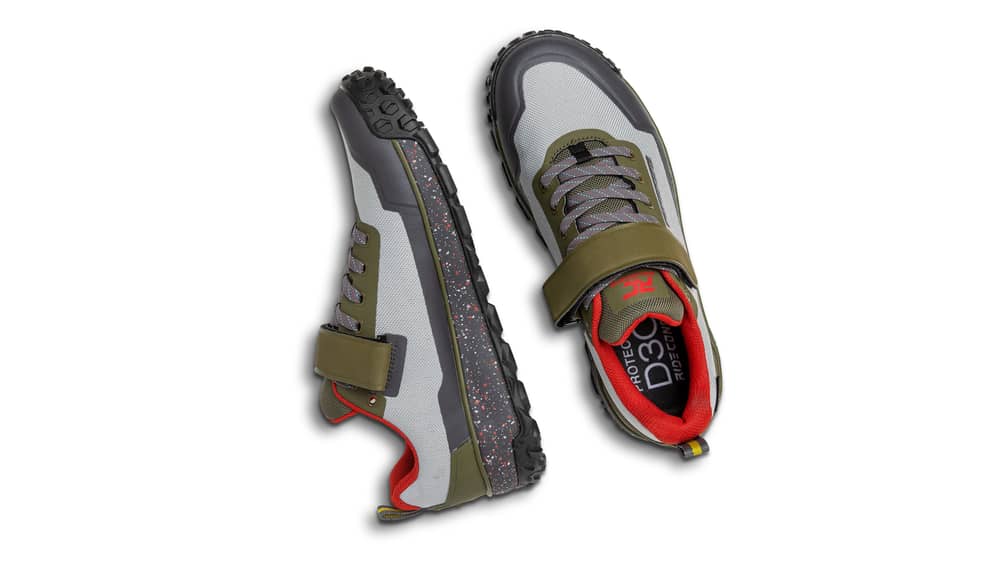 Ride Concepts Men's Tallac Clip Shoe in Grey/Olive - Image 4 of 4