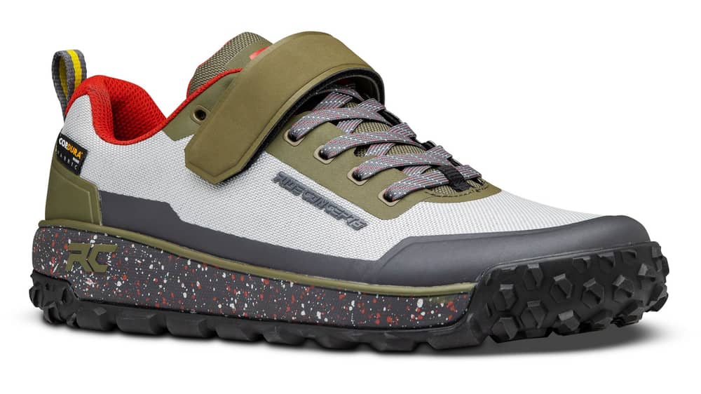 Ride Concepts Men's Tallac Clip Shoe in Grey/Olive - Image 3 of 4
