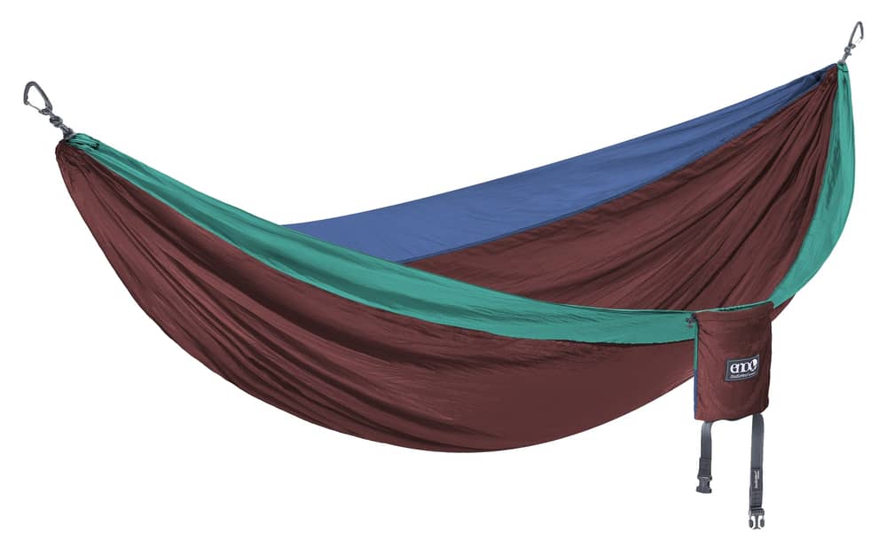 ENO DoubleNest Hammock 1 in Seaglass/Merlot/Denim - Image 1 of 3