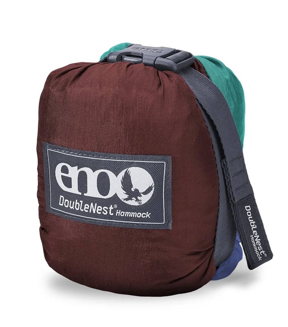 ENO DoubleNest Hammock 1 in Seaglass/Merlot/Denim - Image 2 of 3