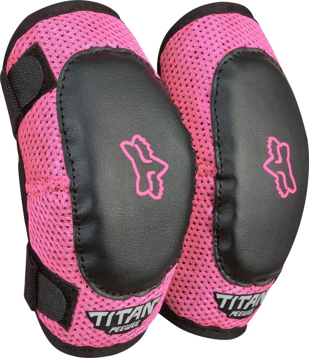 FOX PeeWee Titan Youth Elbow in Black/Pink - Image 1 of 1