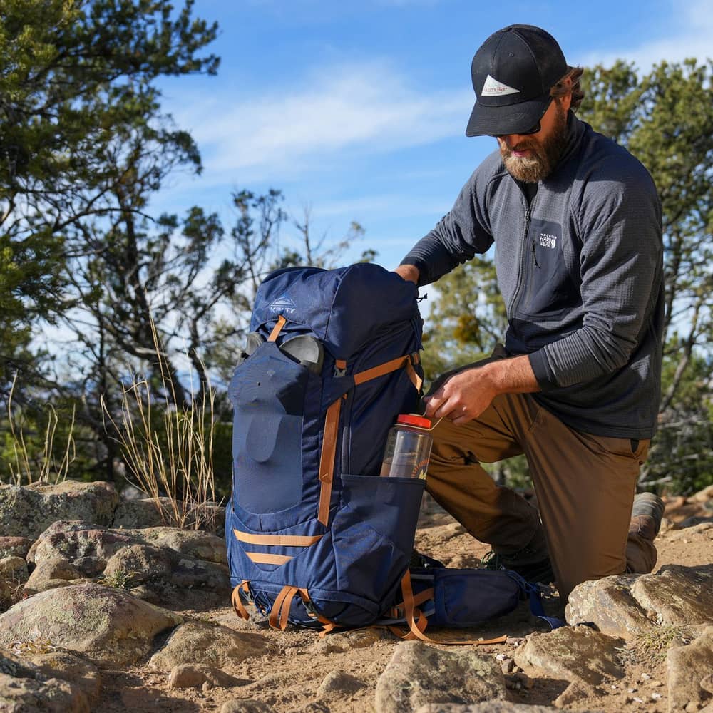 Kelty Glendale 85 Backpack in Pageant Blue/Cathay Spice - Image 8 of 8