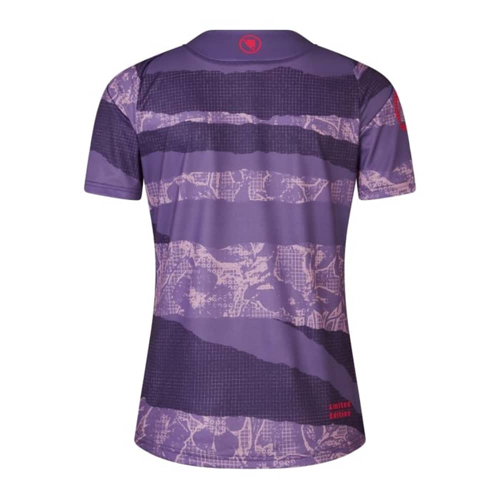Endura Patchwork Women's Ltd Printed S/S Tee in Bramble - Image 2 of 3