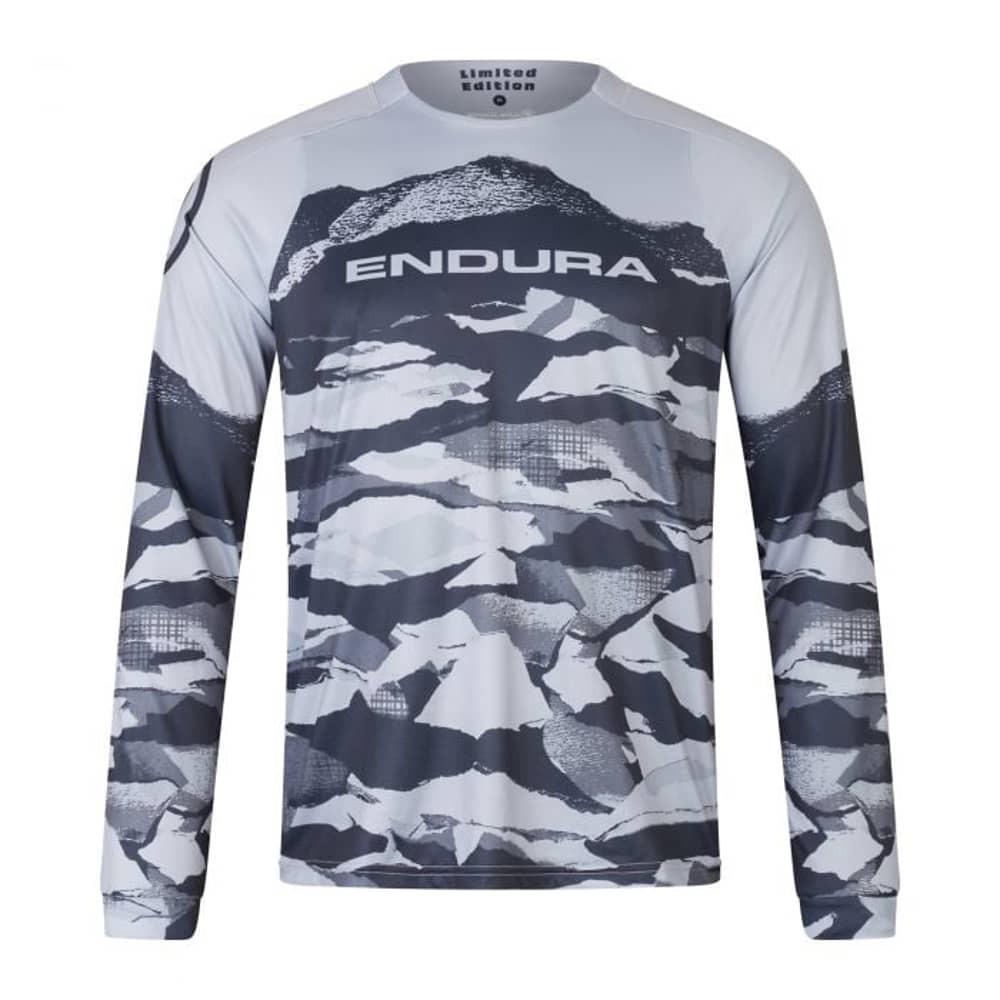 Endura Mountain Camo Ltd Printed L/S Tee in Black - Image 1 of 3