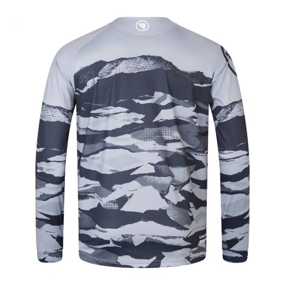 Endura Mountain Camo Ltd Printed L/S Tee in Black - Image 2 of 3
