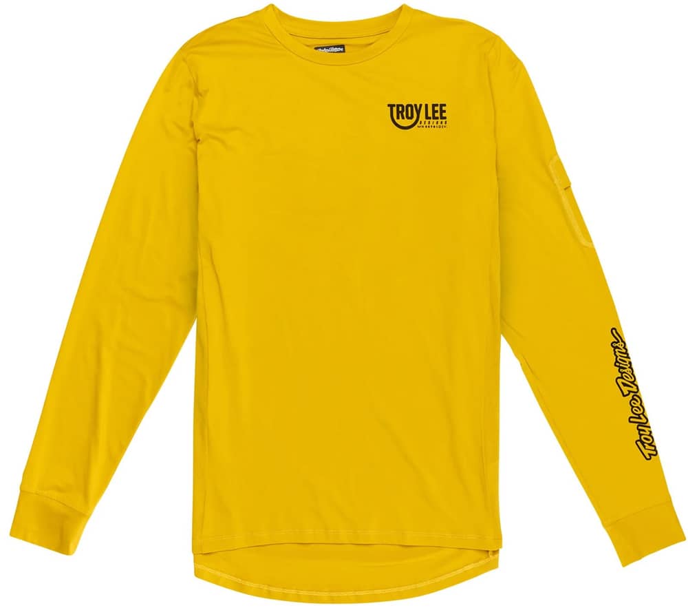 Troy Lee Designs Ruckus Long Sleeve Ride Tee in Safron - Image 1 of 2