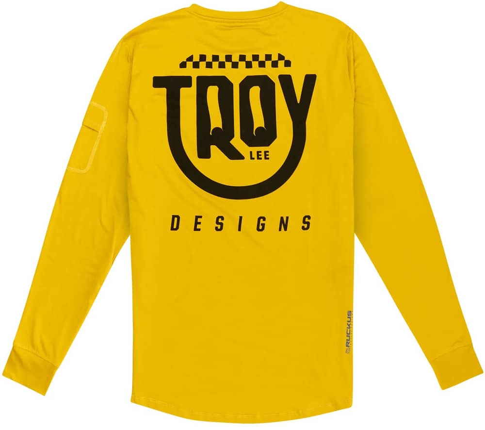 Troy Lee Designs Ruckus Long Sleeve Ride Tee in Safron - Image 2 of 2