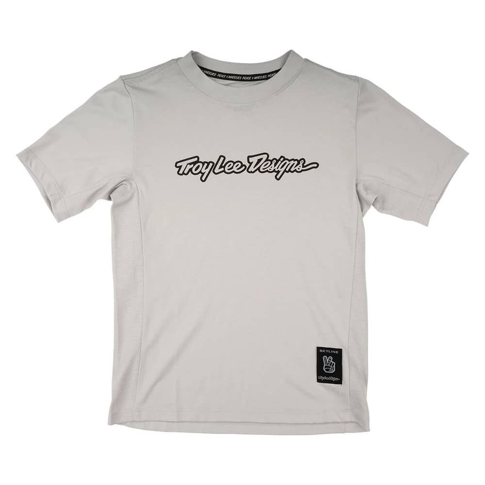 Troy Lee Designs Youth Skyline Ride Short Sleeve Tee in Signature Mist - Image 1 of 3