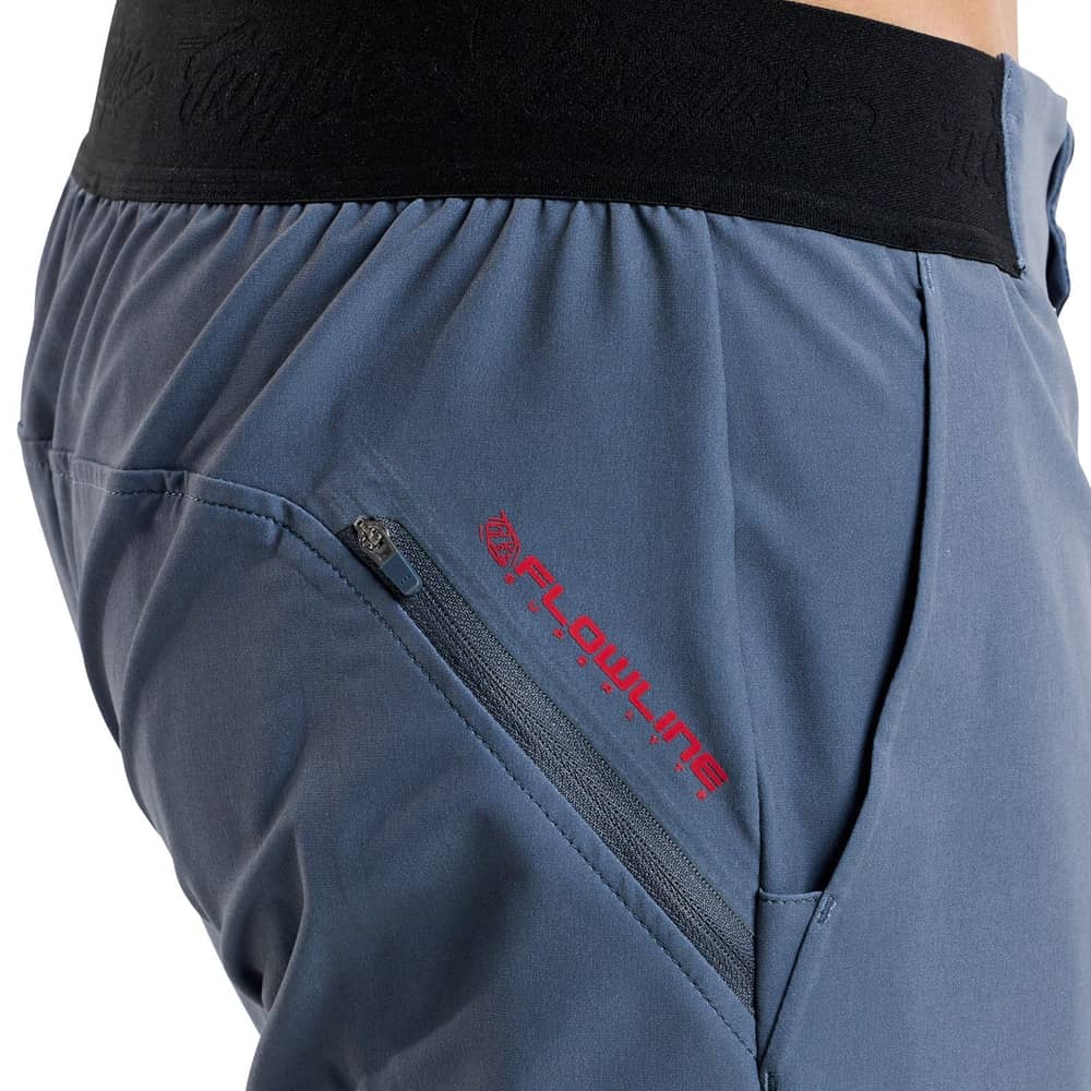 Troy Lee Designs Flowline Superlyte Short in Mono Steel Blue - Image 6 of 8