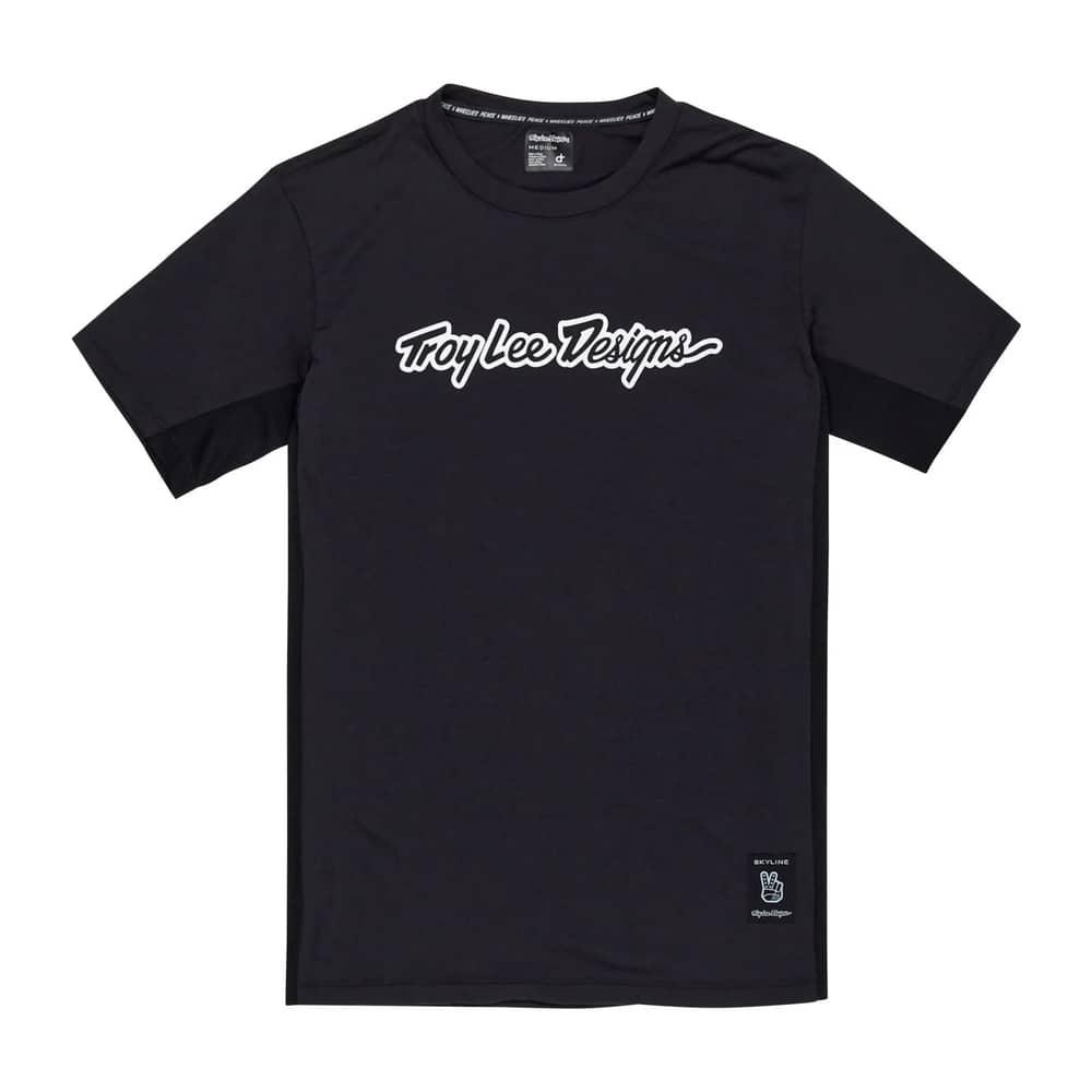 Troy Lee Designs | Skyline Short Sleeve Ride Jersey Men's | Size Small In Signature Black